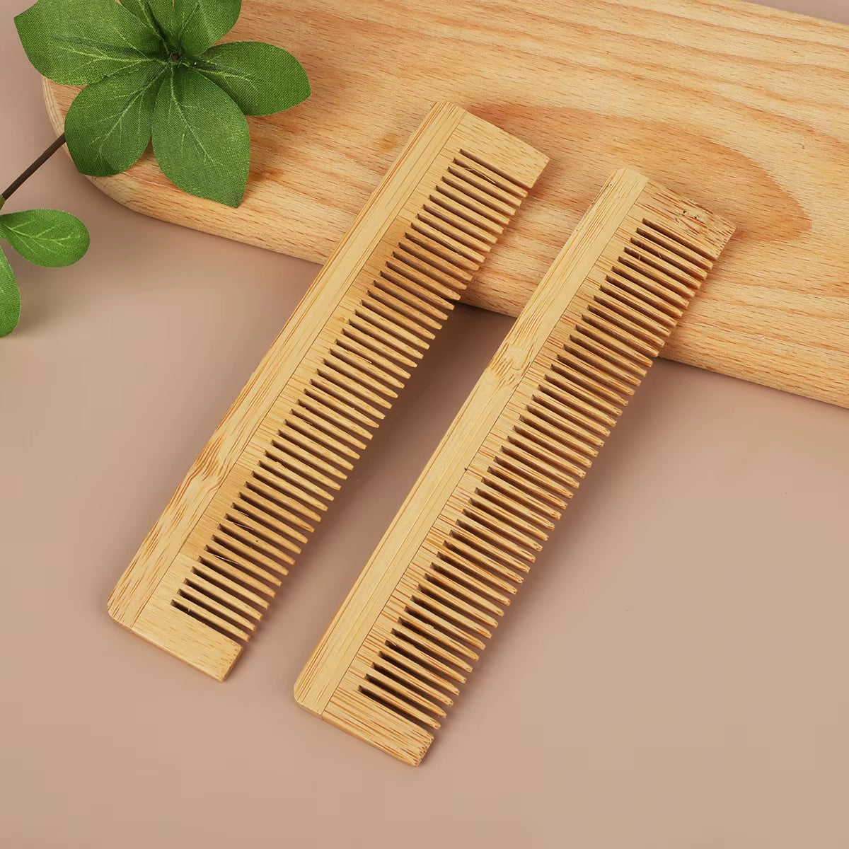 High-Quality Bamboo Hair Vent Brush and Wooden Comb for Massage and Hair Care - Spa Beauty Health Essentials