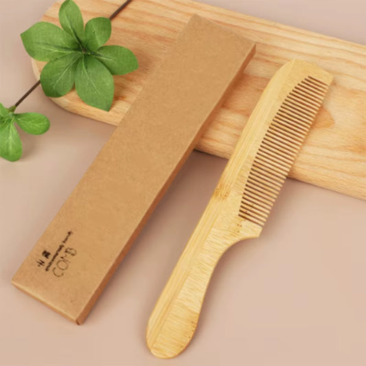 High-Quality Bamboo Hair Vent Brush and Wooden Comb for Massage and Hair Care - Spa Beauty Health Essentials