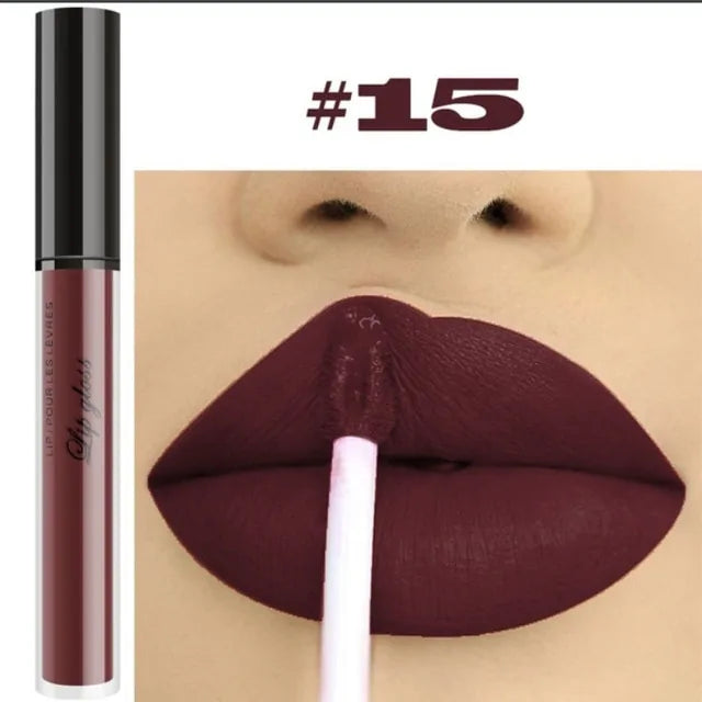 12 Colors Waterproof Matte Liquid Lipstick